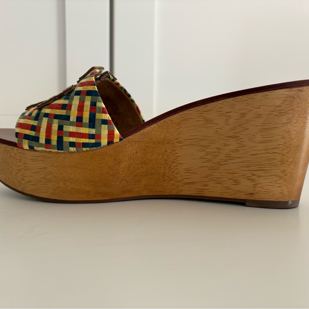 Tory Burch Ines Raffia Logo Slides size 6 - Picture 4 of 5